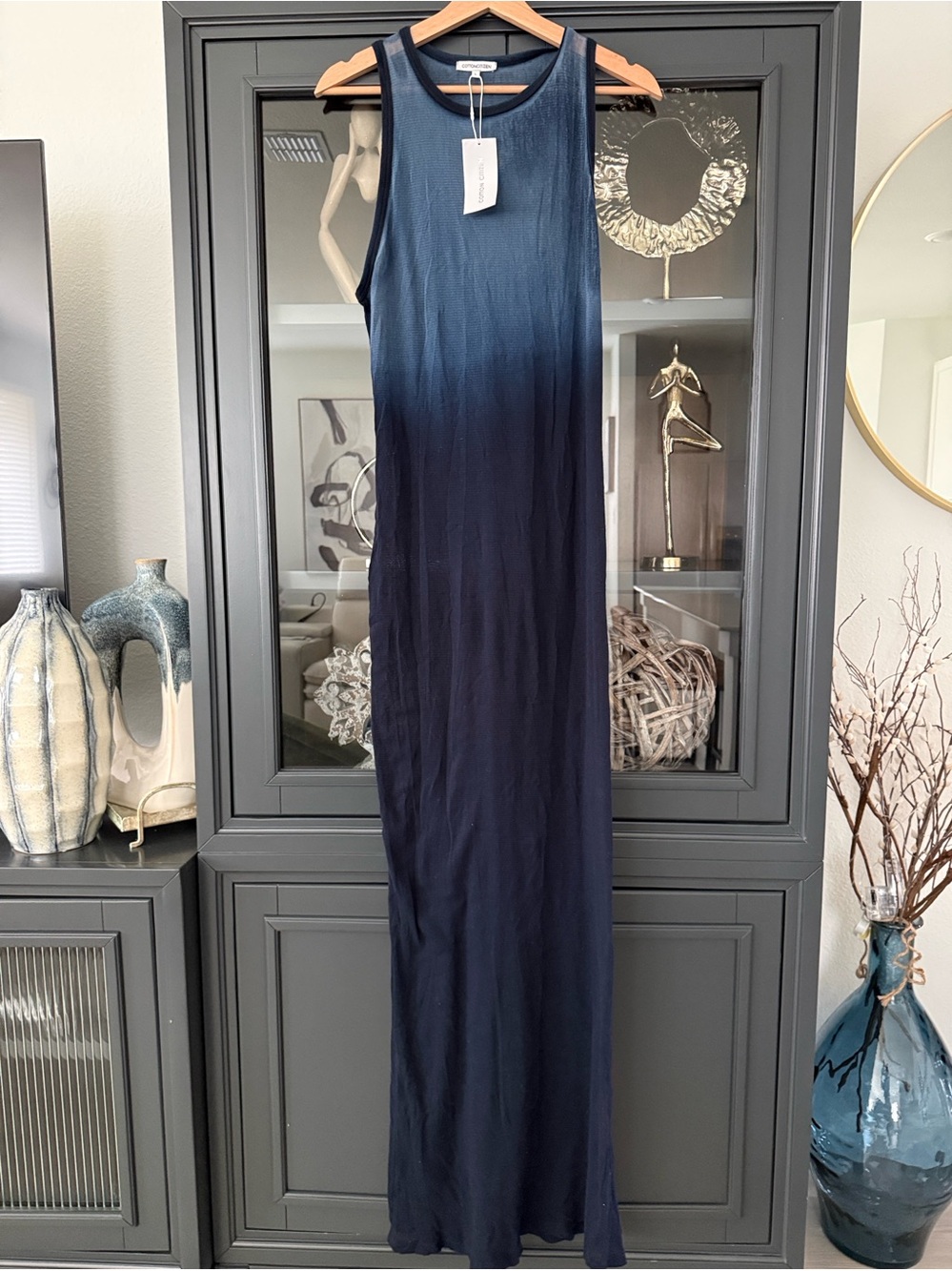 Cotton Citizen Navy Ombre Maxi Dress